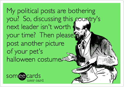 Your real feelings about politics and religion Your real feelings about politics and religion